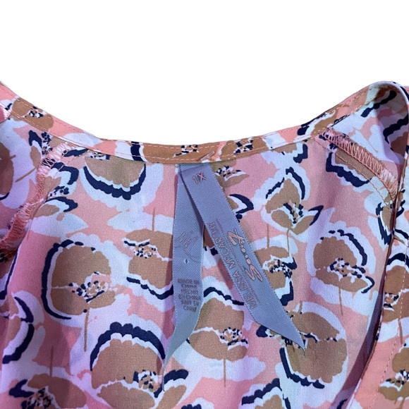 MELISSA McCARTHY 7SEVEN DRAWSTRING TUNIC STYLE TOP PLUS SIZE 1X - Picture 4 of 8